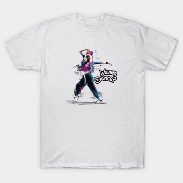 Wanna Dance? T-Shirt by ILYOart